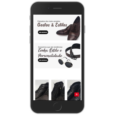 loja virtual de calçado mobile min