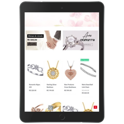 loja virtual joias tablet produtos 1