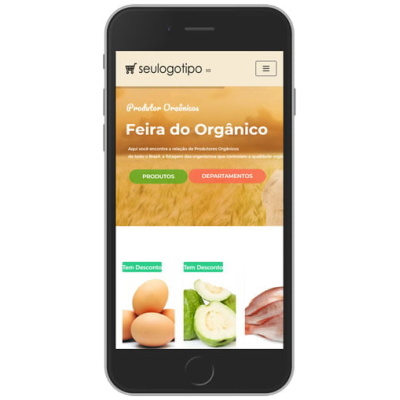loja virtual organicos mobile